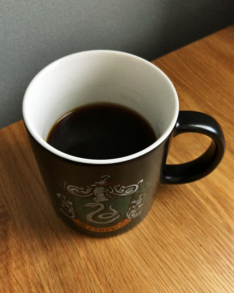 出来上がったコーヒー