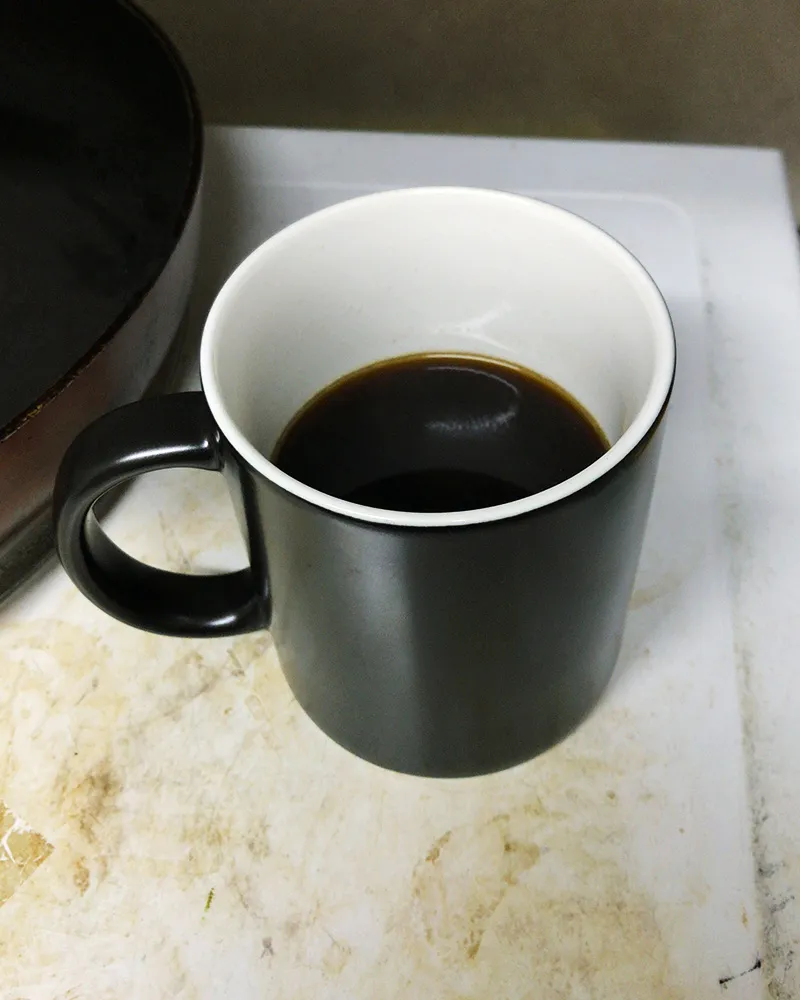 淹れたての美味しそうなコーヒー