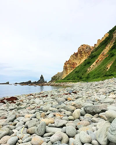 島武意海岸の風景