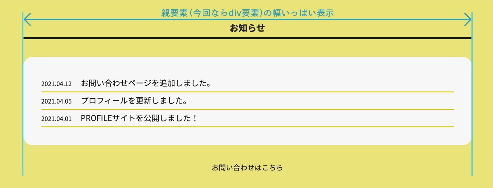 h2要素の表示例