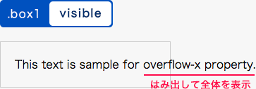 visibleの表示例