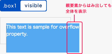 visibleの表示例