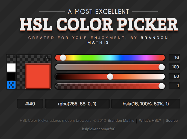 HSL Color Picker